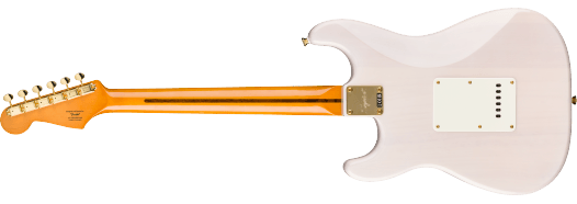Fender Squier FSR Classic Vibe™ '50s Stratocaster® Maple Fingerboard, Parchment Pickguard, Gold Hardware, White Blonde