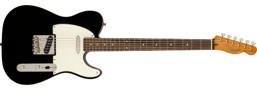 Squier Classic Vibe Baritone Custom Telecaster®, Laurel Fingerboard, Parchment Pickguard, Black