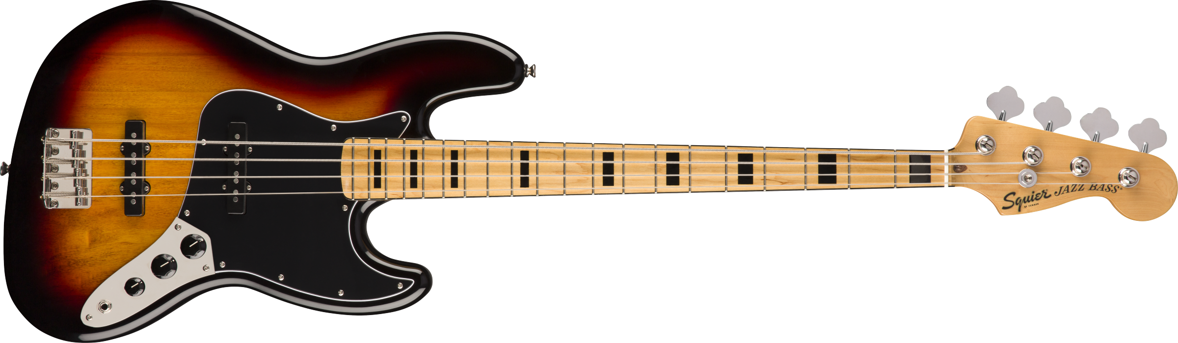 Squier Classic Vibe '70s Jazz Bass®, Maple Fingerboard, 3-Color Sunbur Squier Classic Vibe '70s Jazz Bass®, Maple Fingerboard, 3-Color Sunbur