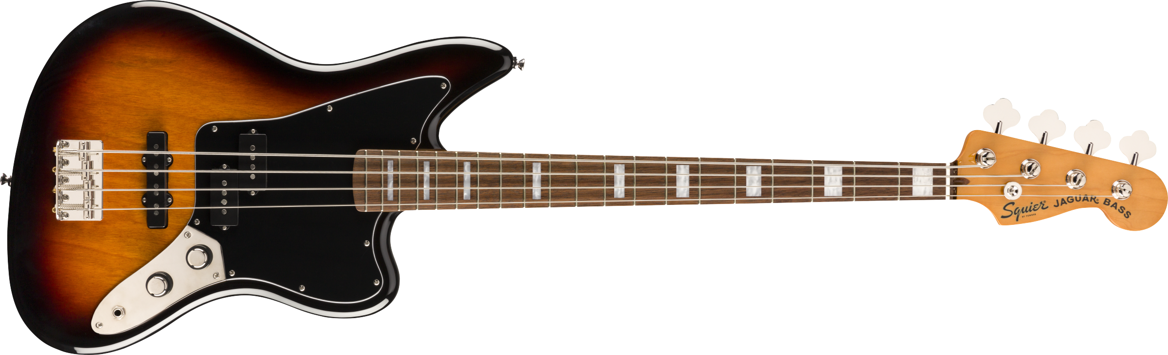 Squier Classic Vibe Jaguar® Bass, Laurel Fingerboard, 3-Color Sunburst