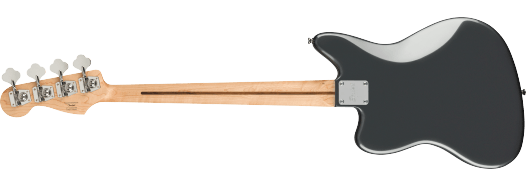 Squier Affinity Series® Jaguar® Bass H Laurel Fingerboard, Black Pickguard, Charcoal Frost Metallic