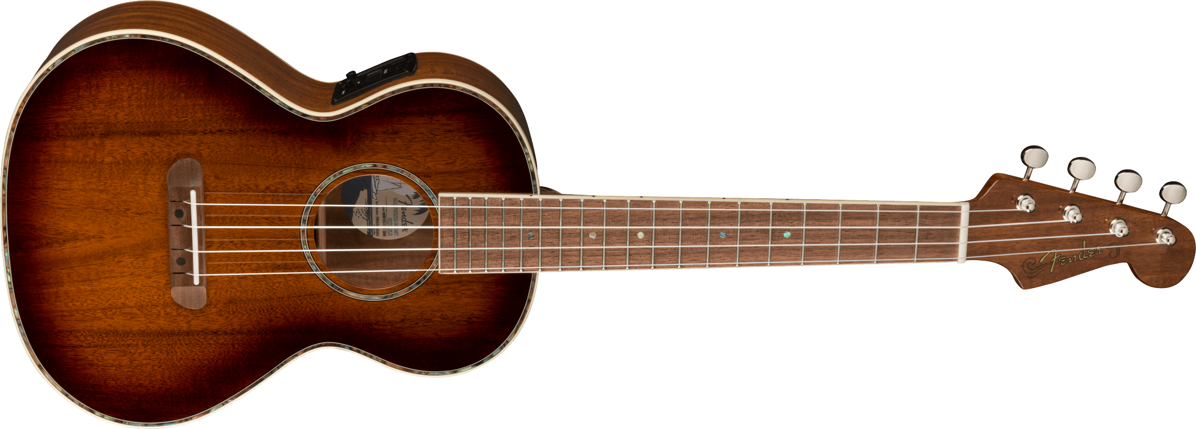 Fender Montecito Tenor Ukulele, Walnut Fingerboard, Shaded Edge Burst