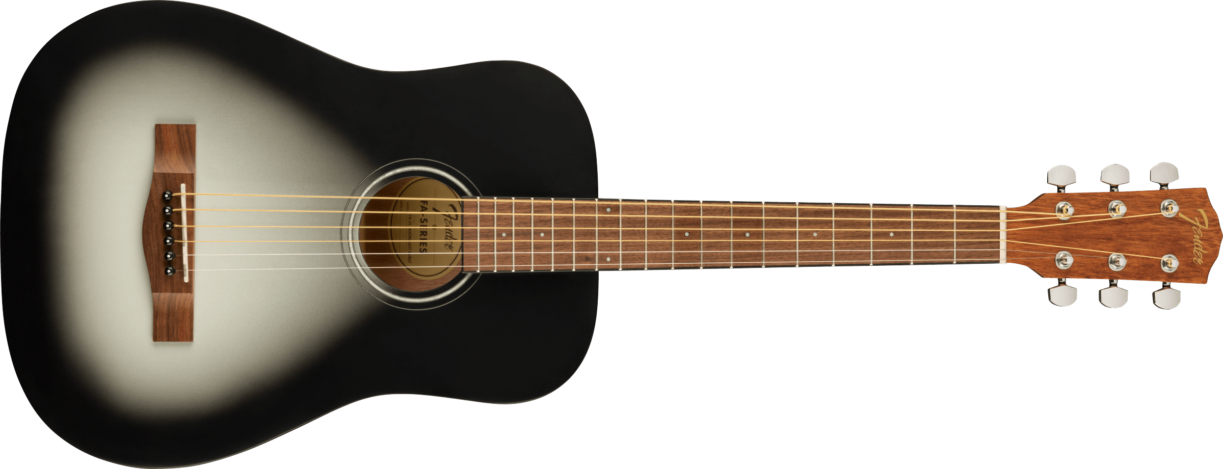 Fender FA-15 3/4 Scale Steel with Gig Bag, Walnut Fingerboard, Moonlig