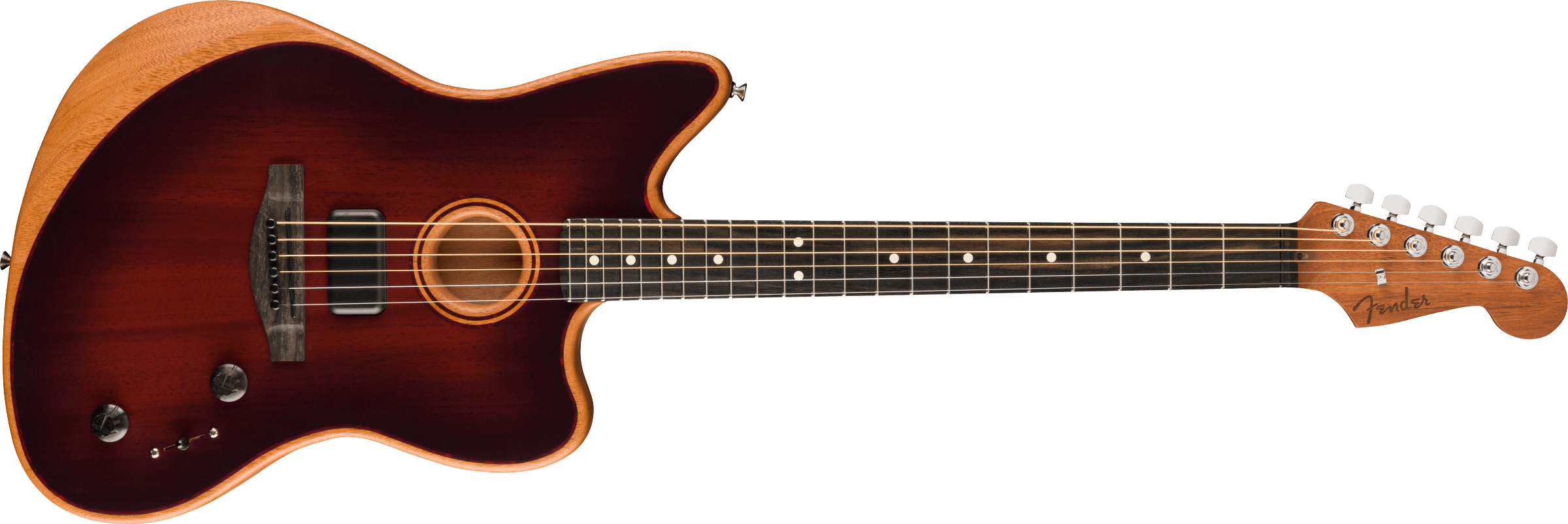 Fender American Acoustasonic® Jazzmaster® All-Mahogany - Bourbon Burst
