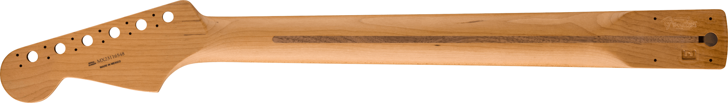 Fender Satin Roasted Maple Stratocaster® Neck, 22 Jumbo Frets, 12", Rosewood, Flat Oval Shape