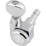 Fender Fender® Staggered Locking Tuners with Vintage-Style Buttons, Polished Chrome (6)