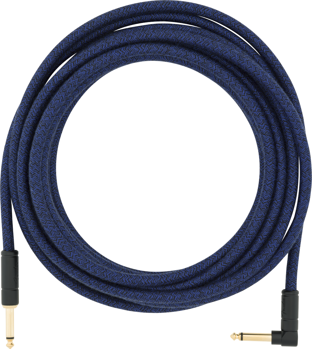 Fender Festival Instrument Cable, Straight/Angle, 10', Pure Hemp, Blue Dream