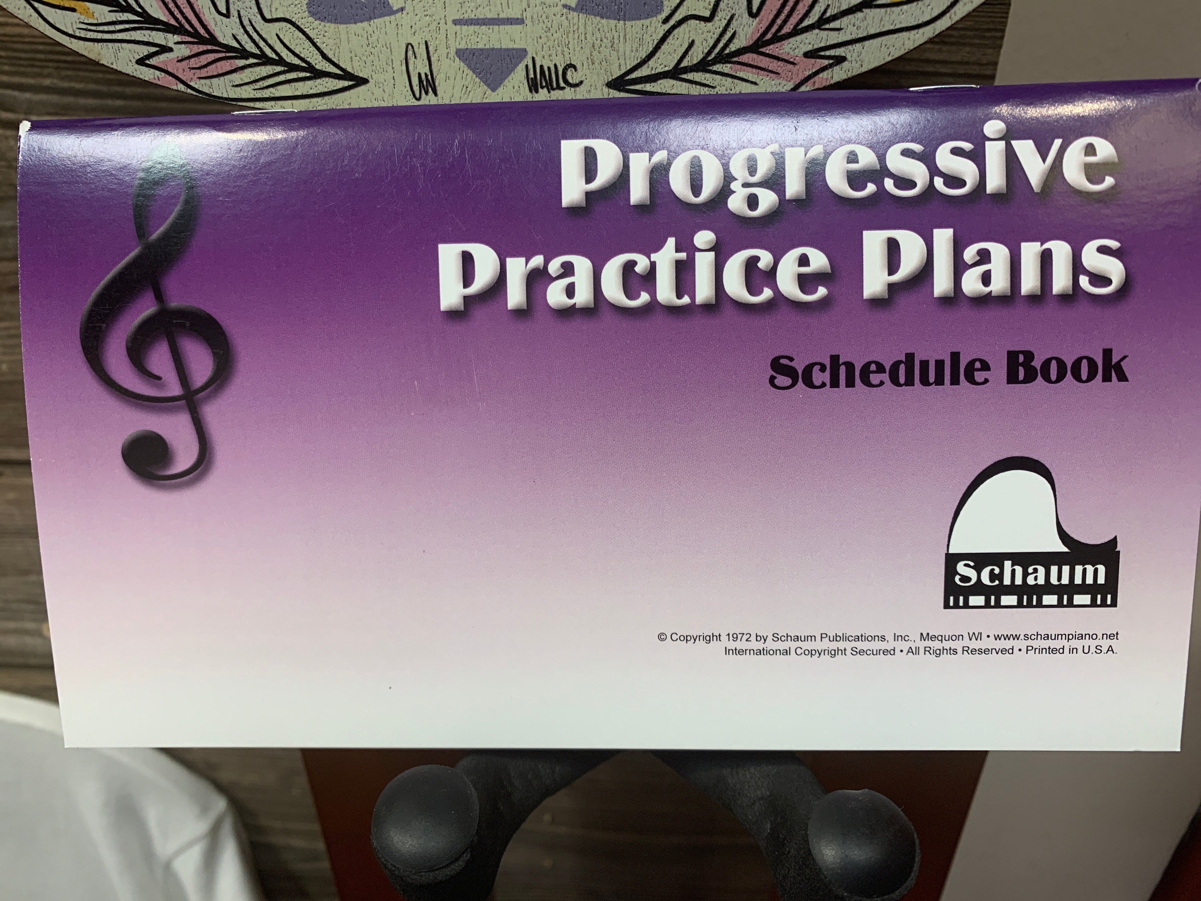 Progressive Practice Plans Schedule Book