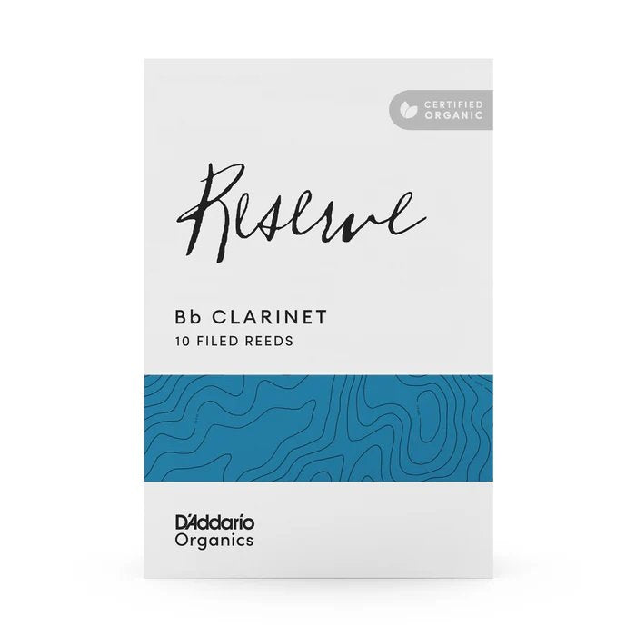 D'Addario Reserve Organic Clarinet Reeds Bb #3 10-pack