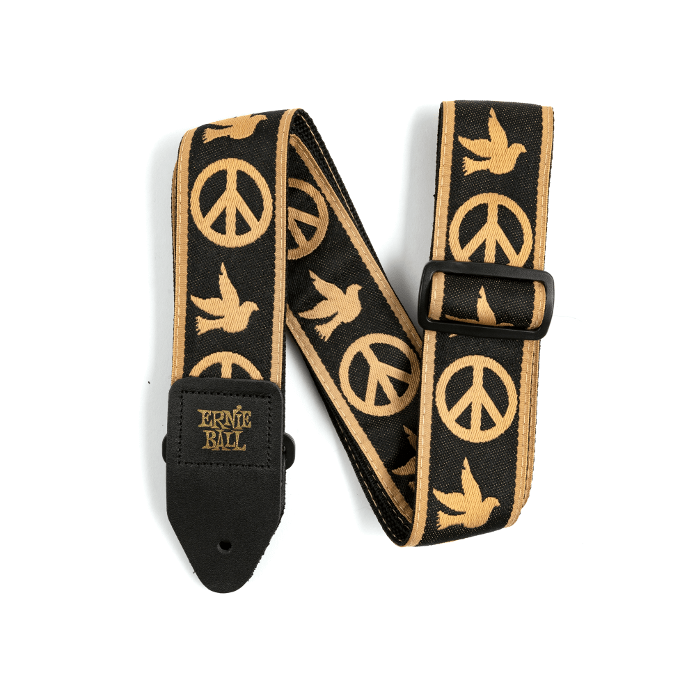 Ernie Ball Classic Jacquard Guitar Strap/Bass Strap - Peace Love Dove