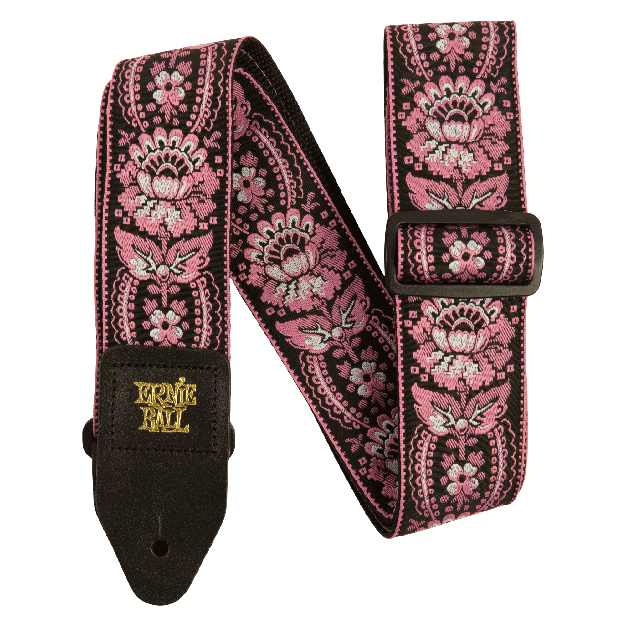 Ernie Ball Classic Jacquard Guitar Strap/Bass Strap - Pink Orleans