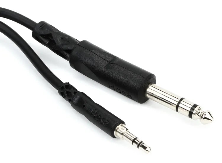 Hosa CMS-103 Stereo Interconnect Cable - 3.5mm TRS Male to 1/4-inch TRS Male