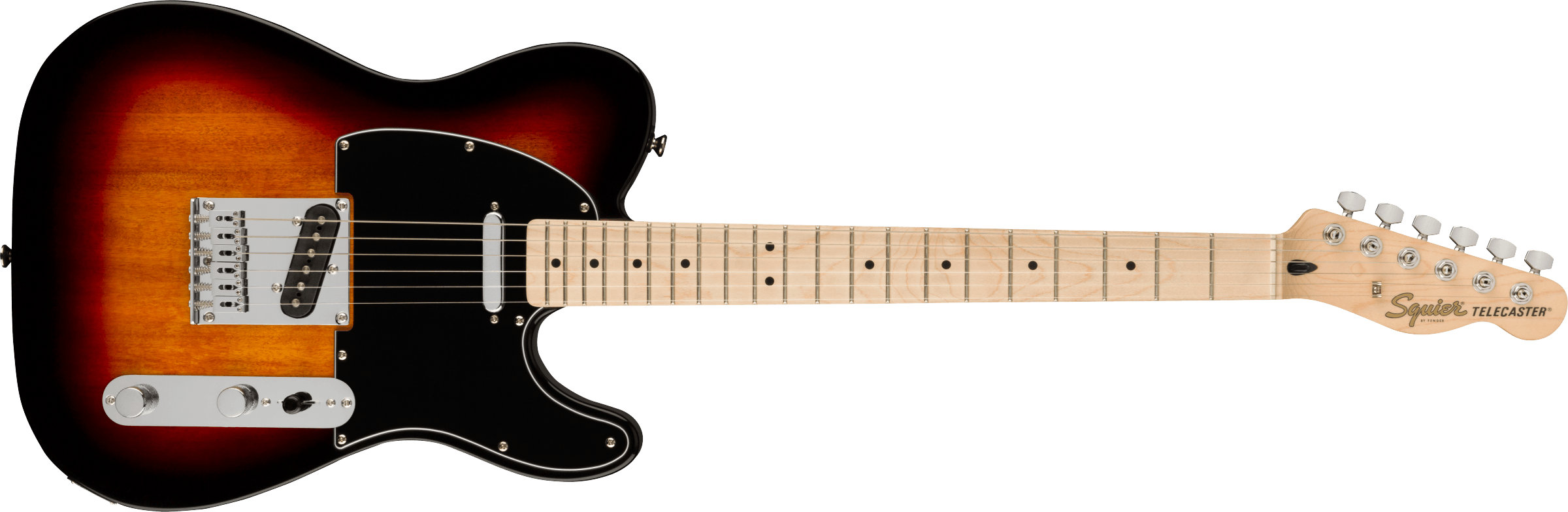 Squier Affinity Series Telecaster Maple Fingerboard Black Pickguar
