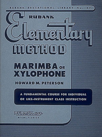 RUBANK ELEMENTARY METHOD – MARIMBA OR XYLOPHONE