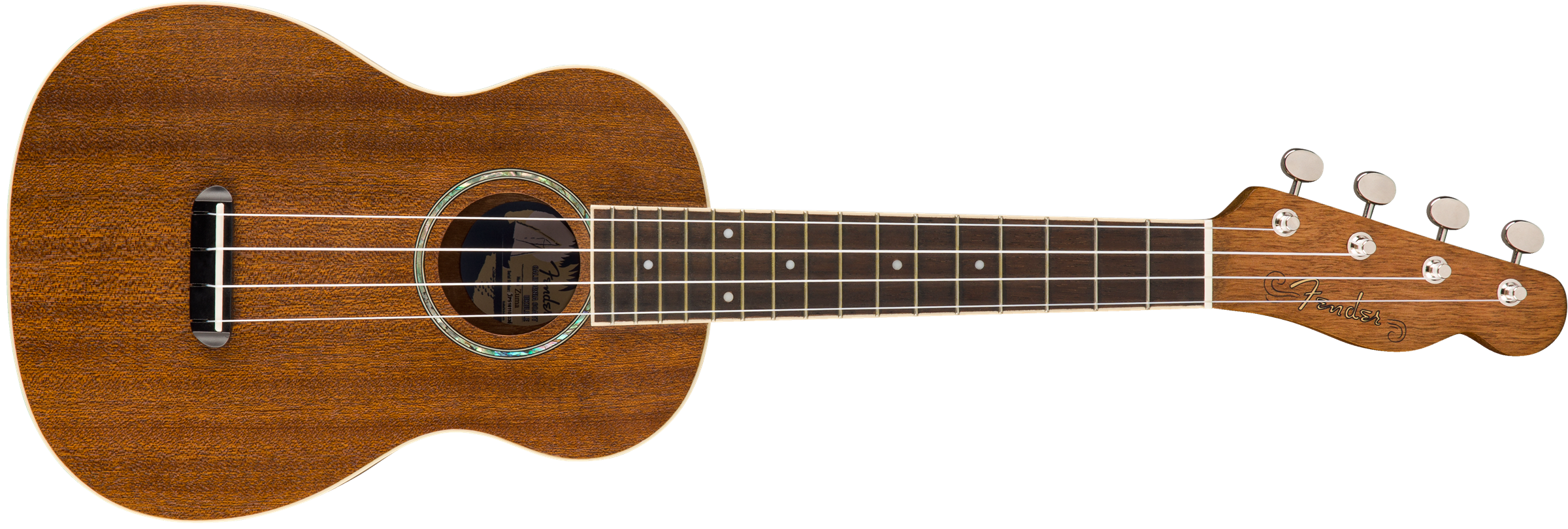 Fender ウクレレ Zuma Concert Uke， Natural ソフトケース付属-