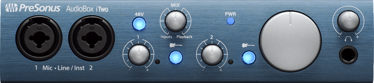 PreSonus® AudioBox® iTwo Studio, Black and Blue
