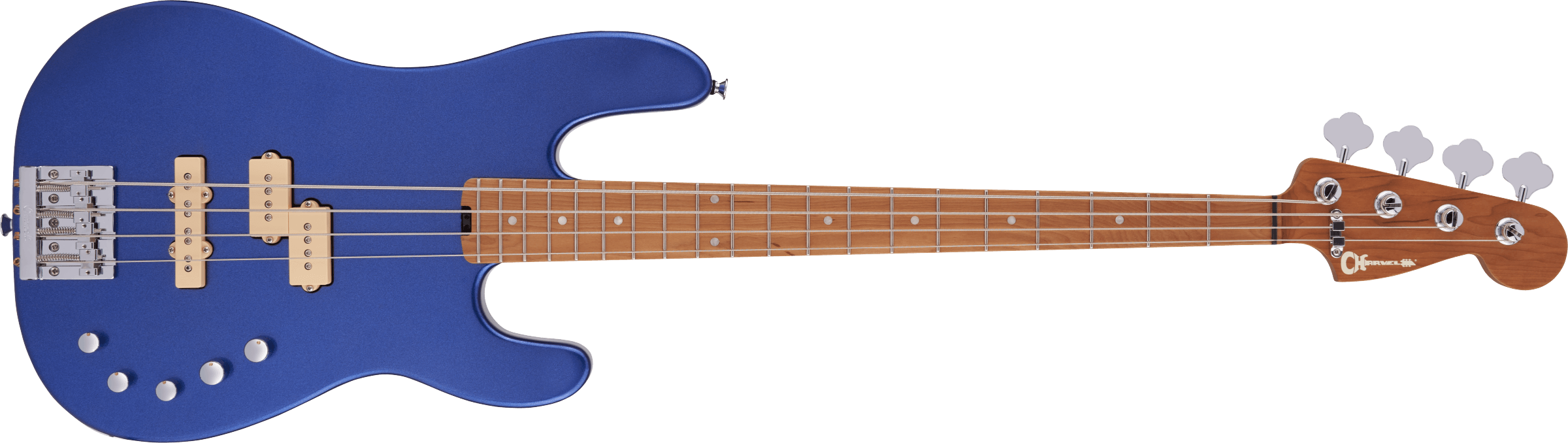 Charvel Pro-Mod San Dimas® Bass PJ IV, Caramelized Maple Fingerboard, Mystic Blue