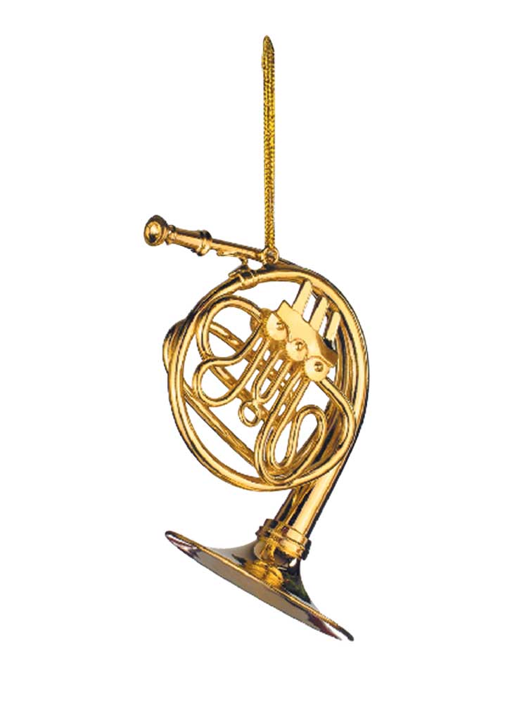 French horn on sale christmas ornament