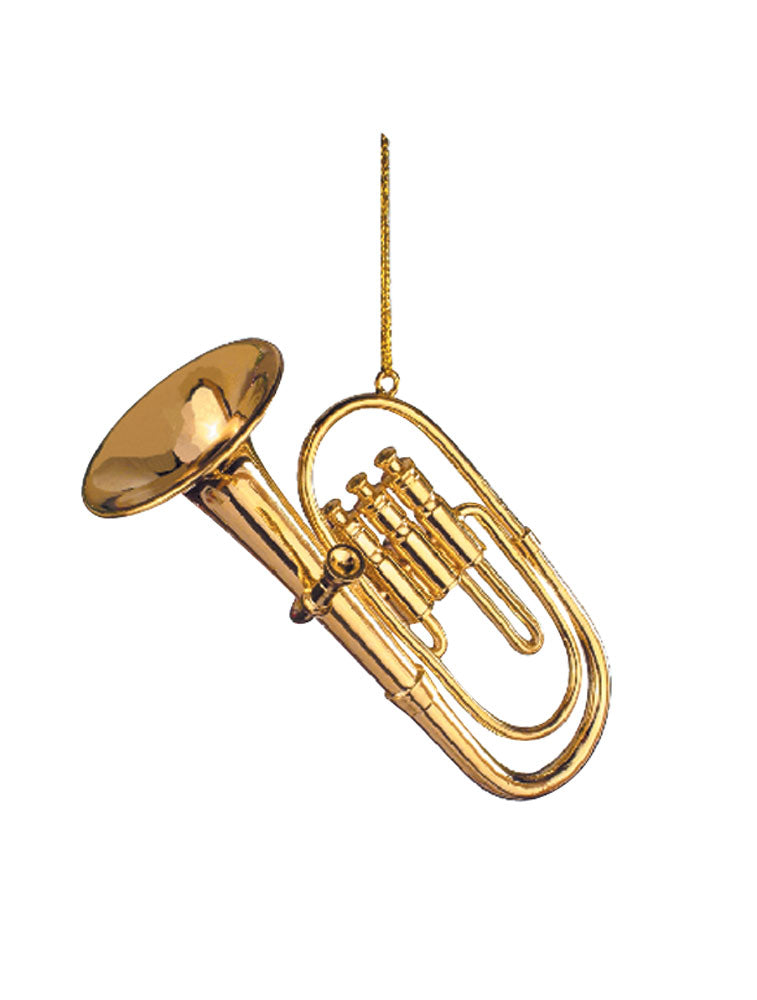 Gold Tuba Christmas Ornament