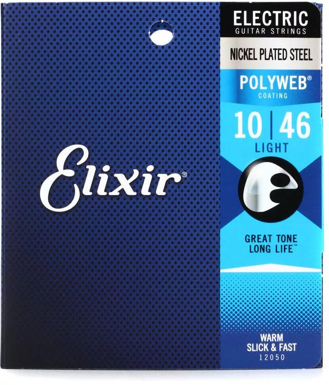 Elixir Electric Nickel Plated Steel with POLYWEB® Coating