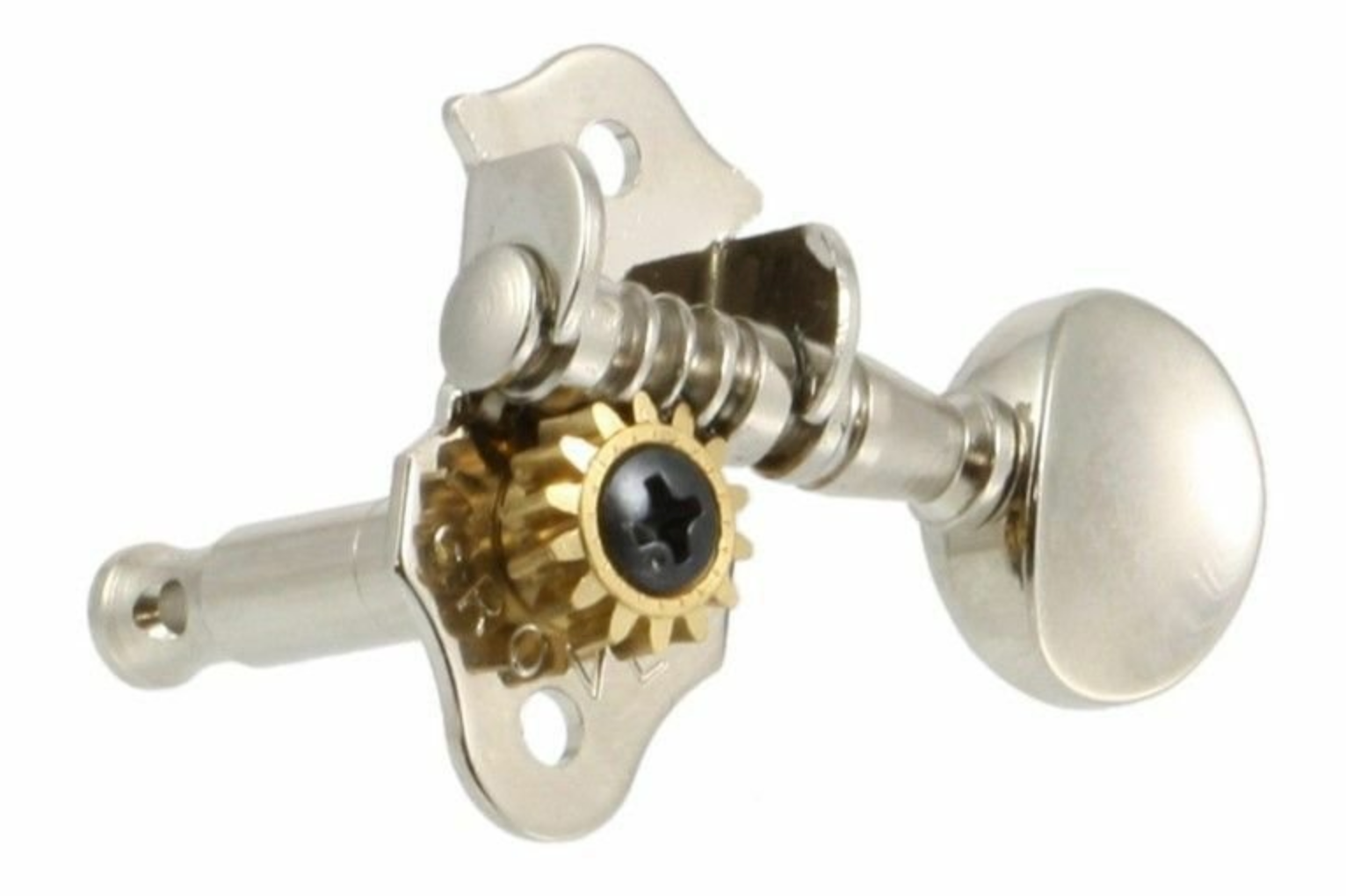 V98N Grover STA-TITE Guitar Tuners 3x3 Nickel 98 Series Round Button 14:1