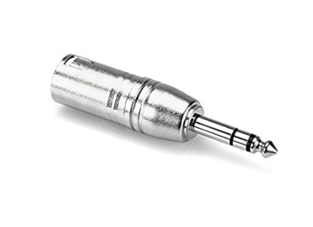 Hosa GXP-246 XLR Male to 1/4 inch TRS Male Adapter
