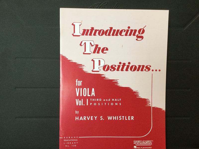 Introducing The Positions for Viola Vol 1