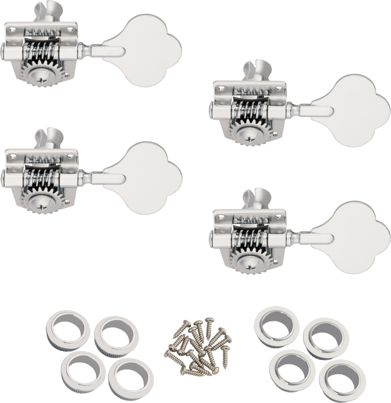 Fender Player Series Bass Tuning Machines, Chrome, (4)