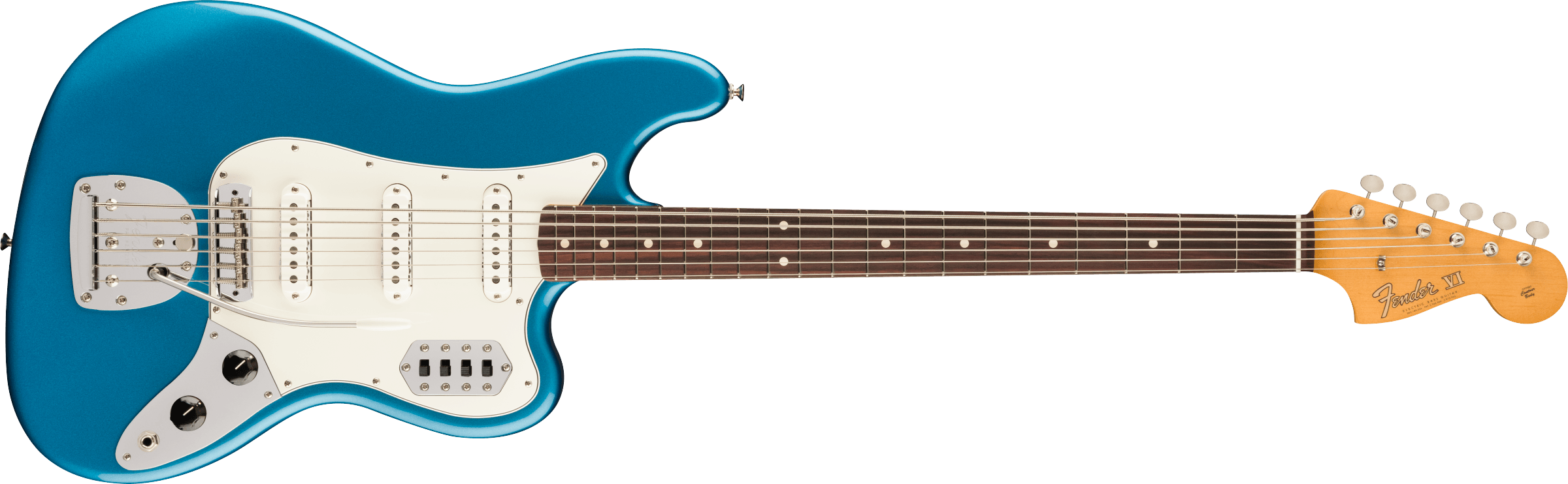 Fender  Vintera® II '60s Bass VI, Rosewood Fingerboard, Lake Placid Blue
