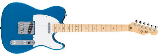 Fender Standard Telecaster® Maple Fingerboard, White Pickguard, Aqua Marine Metallic