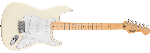 Fender Standard Stratocaster® Maple Fingerboard, White Pickguard, Olympic White