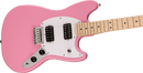 Squier Sonic® Mustang® HH, Maple Fingerboard, White Pickguard, Flash Pink
