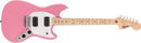 Squier Sonic® Mustang® HH, Maple Fingerboard, White Pickguard, Flash Pink