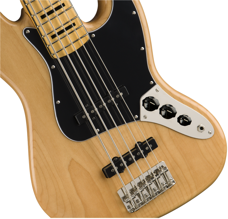 Squier Classic Vibe '70s Jazz Bass® V, Maple Fingerboard, Natural Squier Classic Vibe '70s Jazz Bass® V, Maple Fingerboard, Natural