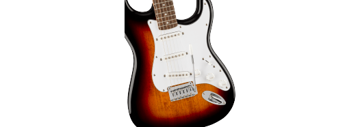 Affinity Series® Stratocaster® Laurel Fingerboard, White Pickguard, 3-Color Sunburst