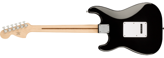 Affinity Series® Stratocaster® Maple Fingerboard, White Pickguard, Black