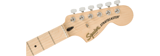 Affinity Series® Stratocaster® Maple Fingerboard, White Pickguard, Black