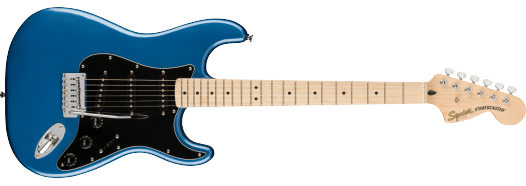 Squier Affinity Series® Stratocaster® Maple Fingerboard, Black Pickguard, Lake Placid Blue