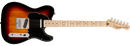 Squier Affinity Series® Telecaster®, Maple Fingerboard, Black Pickguard, 3-Color Sunburst