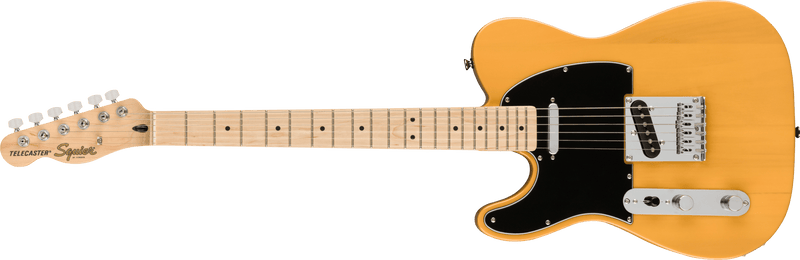 Squier Affinity Series™ Telecaster® Left-Handed, Maple Fingerboard, Black Pickguard, Butterscotch Blonde