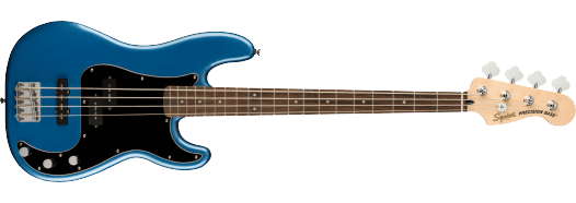 Squier Affinity Series® Precision Bass® PJ Laurel Fingerboard, Black Pickguard, Lake Placid Blue