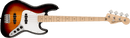 Squier Affinity Series™ Jazz Bass®, Maple Fingerboard, White Pickguard, 3-Color Sunburst