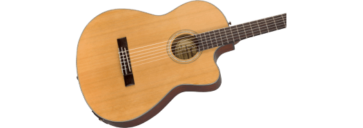 CN-140SCE CN-140SCE Nylon Thinline, Walnut Fingerboard, Natural w/Case
