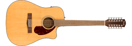 Fender CD-140SCE 12-String Walnut Fingerboard, Natural w/Case