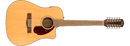 Fender CD-140SCE 12-String Walnut Fingerboard, Natural w/Case
