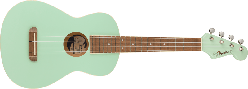 Fender Avalon Tenor Ukulele, Walnut Fingerboard, Surf Green