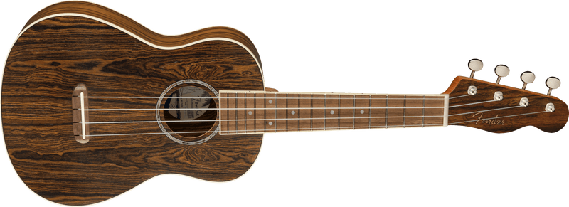 Fender Zuma Exotic Concert Ukulele, Walnut Fingerboard, Bocote