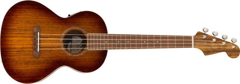 Fender Rincon Tenor Ukulele, Walnut Fingerboard, Aged Cognac Burst