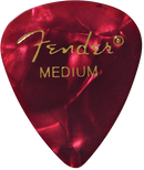 Fender Premium Celluloid 351 Shape Picks, Medium, Red Moto, 12-Pack