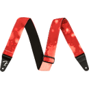 Fender Tie Dye Acid Wash Strap, Red, 2"